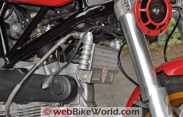 Ducati Sport Classic Radiator Guard, Left Side