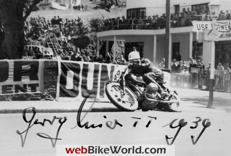 Schorsch Meier at the 1939 Tourist Trophy on the BMW Kompressor