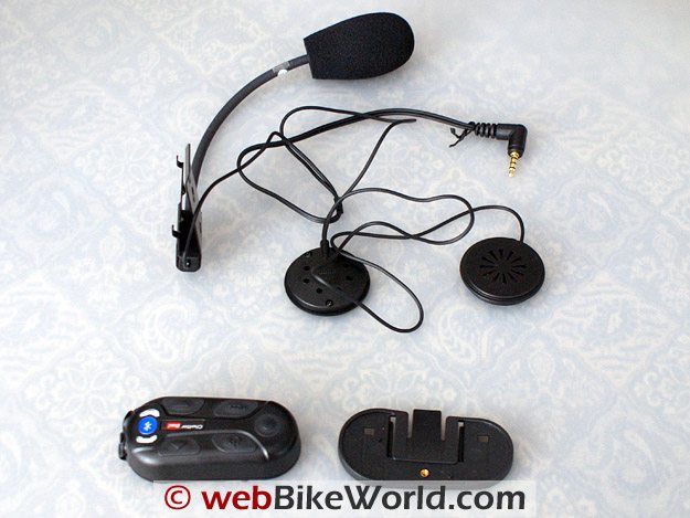 Chatterbox XBi intercom module, mounting bracket and headset.