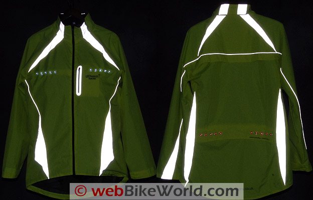 LEDwear Aurora LED Jacket Reflectivity