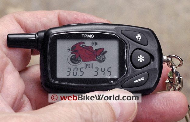 TireGard TPMS Wireless Tire Pressure Monitoring System - Monitor Display