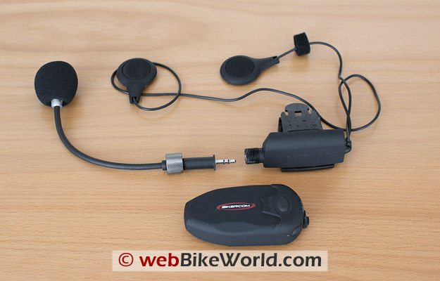 BikerCom Motorcycle Intercom Communications System Headset