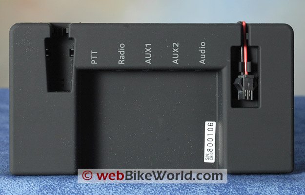 BikerCom Motorcycle Intercom Communications System - Control Module, Rear View