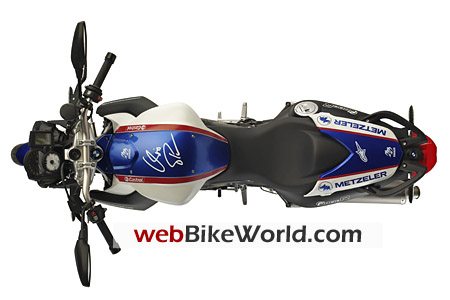 Chris Pfeiffer BMW F800R Stunt Replica - Top View