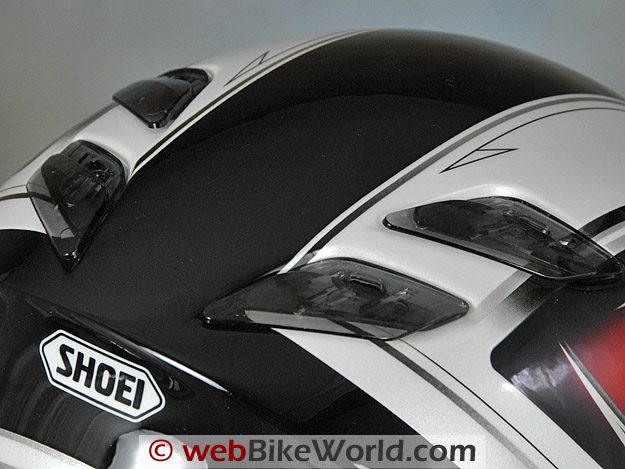 Four Rear Exhaust Vents on the Shoei RF-1000