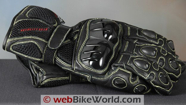 Velocity Gear Exhibition Pro Gloves Close-up