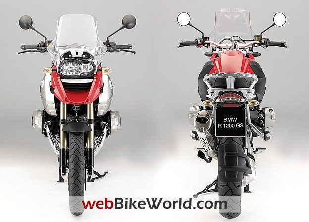 2010 BMW R 1200 GS - Front and Rear Views