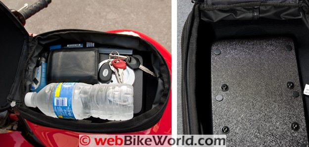 Inside view of the Bags-Connection Daypack Tank Bag