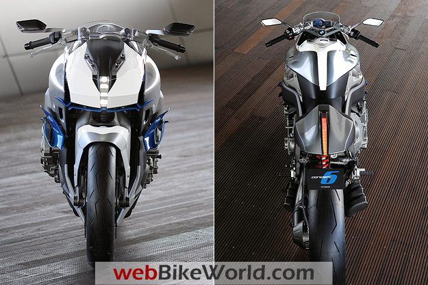 Front and Rear Views of the BMW Motorrad Concept 6