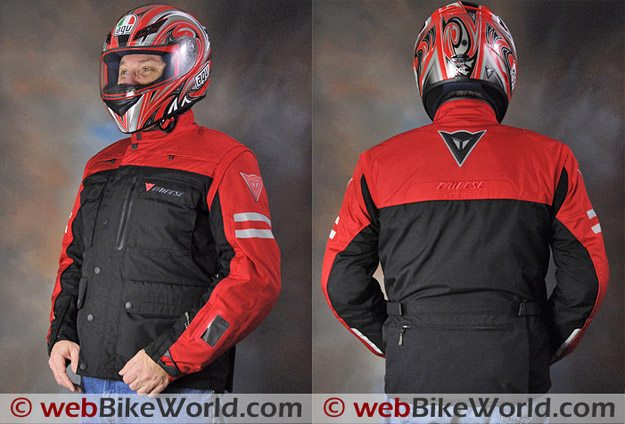 Dainese D-System D-Dry Jacket - Front and Rear Views