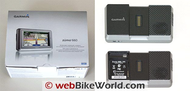 Garmin zumo 660 Box and Battery