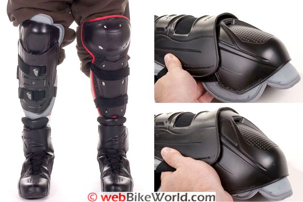 Thor Knee Guards - Size comparison and photos of flex