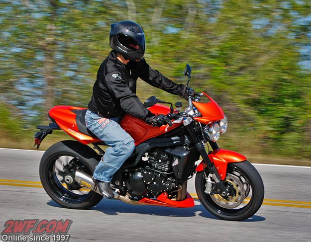 Triumph Speed Triple and Rider