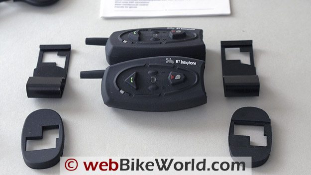 AKE BT Multi-Interphone Motorcycle Intercom and Mounting System