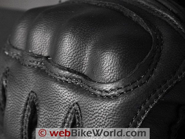 Halvarssons Safety Grip Motorcycle Gloves - Close-up of Goat Leather