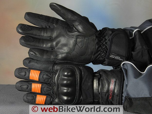 Roadgear H2O Maxx Motorcycle Gloves - Top and Bottom Views