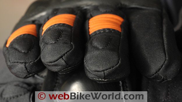 Roadgear H2O Maxx Motorcycle Gloves - Fingertips and Stitching