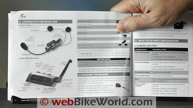 Scala Rider G4 Intercom Owner's Manual