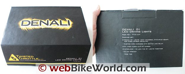 Denali LED Lights - Box and Contents