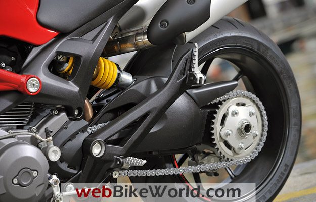 Ducati Monster 796 - Rear Swingarm and Tire