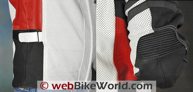 Teiz Motorsports Tioga Jacket - Side waist adjusters, perforations and articulated elbows.