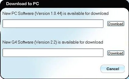 Scala Rider G4 Intercom Software Upgrade - Download to PC Screen Shot