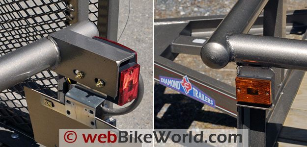 Diamond C Motorcycle Trailer - Running Lights