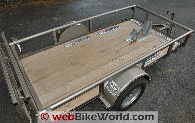 Diamond C Motorcycle Trailer - Top View