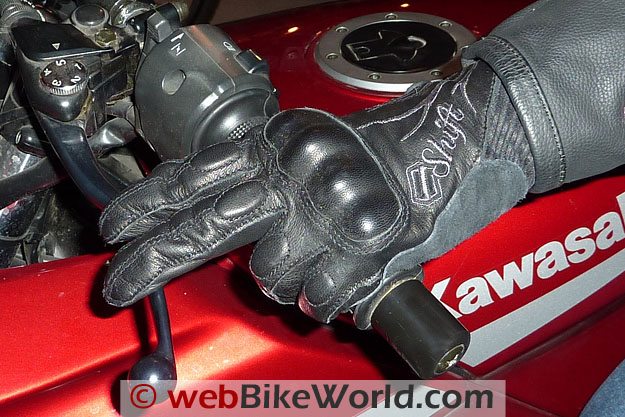 Shift Dynasty Women's Motorcycle Gloves - On Hand Grips