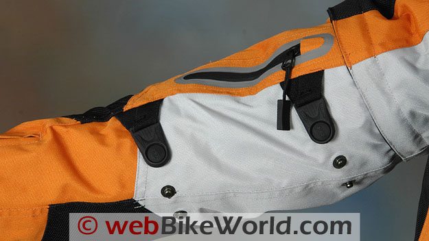 Speed and Strength Hell "n Back Jacket - Close-up of Arm Cinch Adjusters