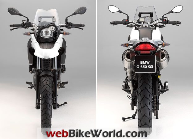 BMW G 650 GS Front and Rear