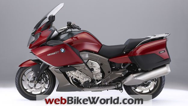 BMW K1600GT and K1600 GTL - Red, Left Side