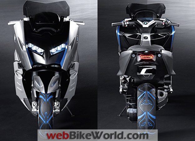 BMW Concept C Front and Rear Views