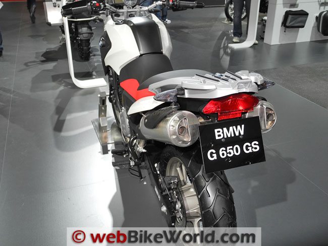 BMW G650GS Rear View