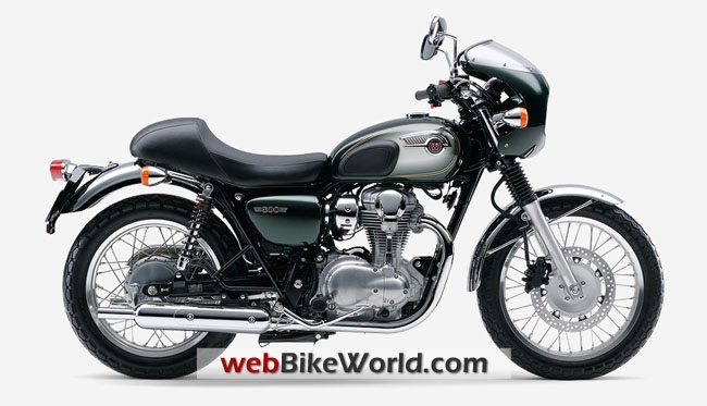 Kawasaki W800 Café Racer - Green