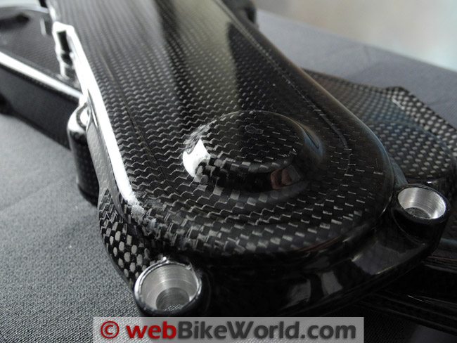 Ducati Shift-Tech Carbon Fiber Belt Cover - Mounting Hole