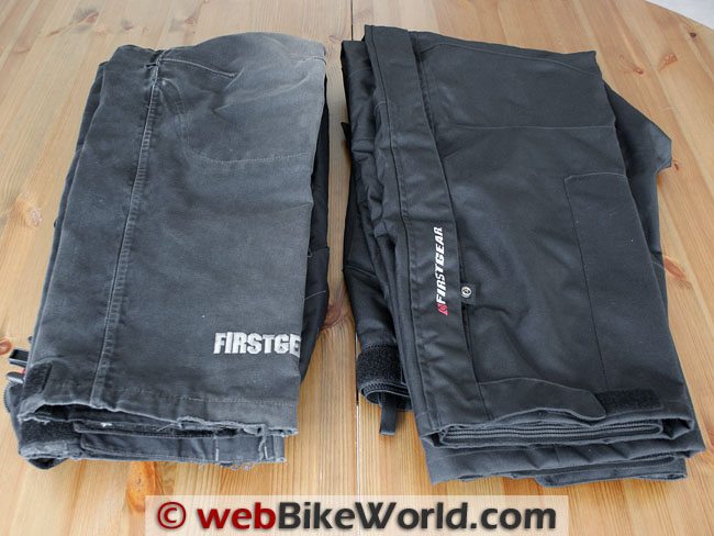 Firstgear HT Overpants - Old vs. New