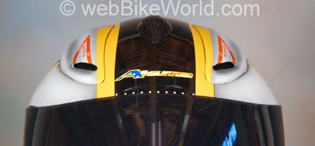 Akuma Helmets - V-1 Ghost Rider Top Vents
