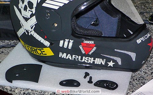 Marushin X-Moto Helmet - Visor Parts