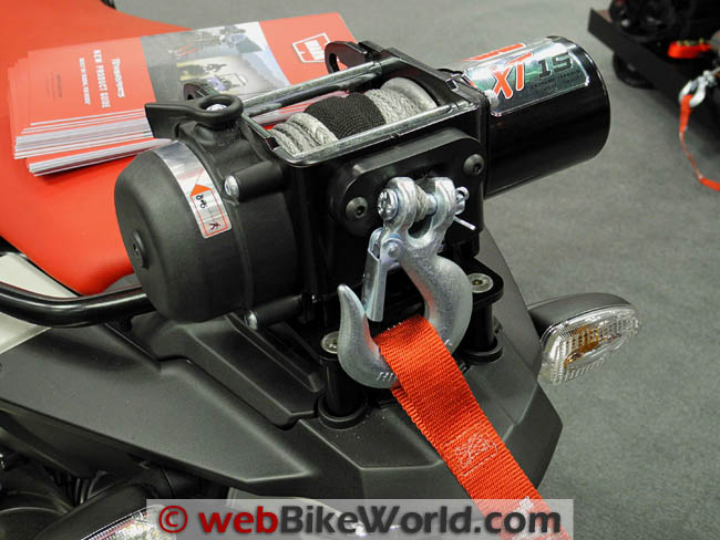 Warn XT15 Winch on Motorcycle