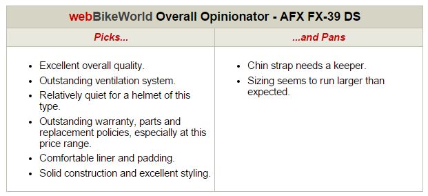 AFX FX-39 Helmet Opinionator