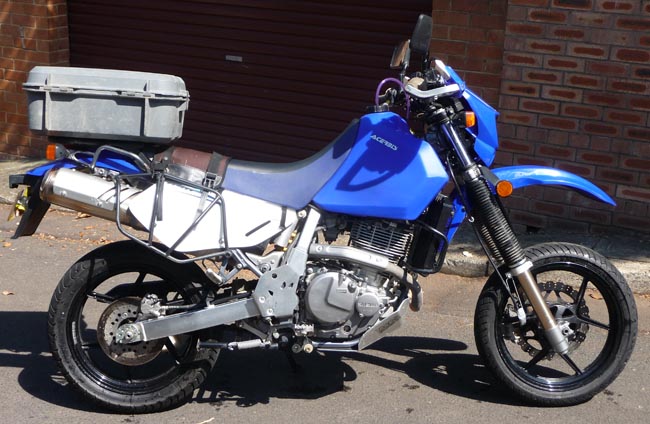 DR650 Blue Right Side