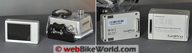 GoPro LCD BacPac Front and Rear Views