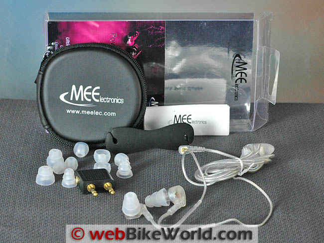 MEElectronics M6 Earbuds Box Contents
