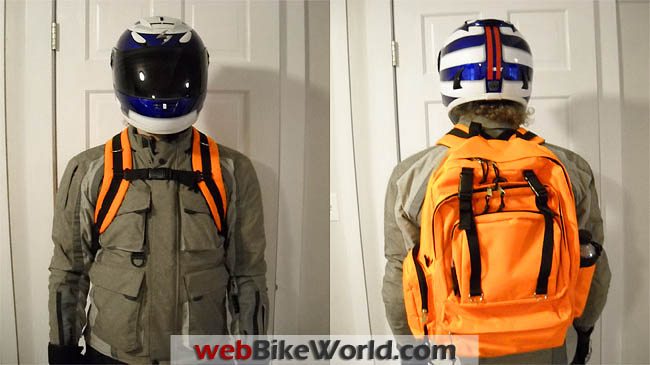 High visibility backpack clearance motorcycle