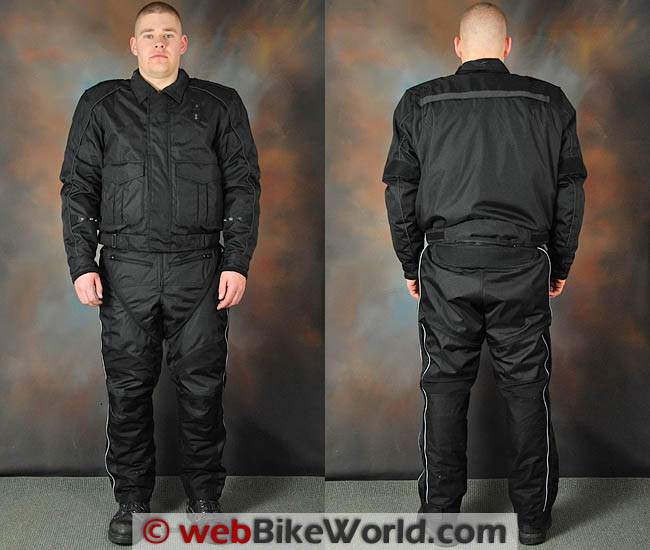 Tourmaster Flex LE Jacket and Pants, Front and Rear Views