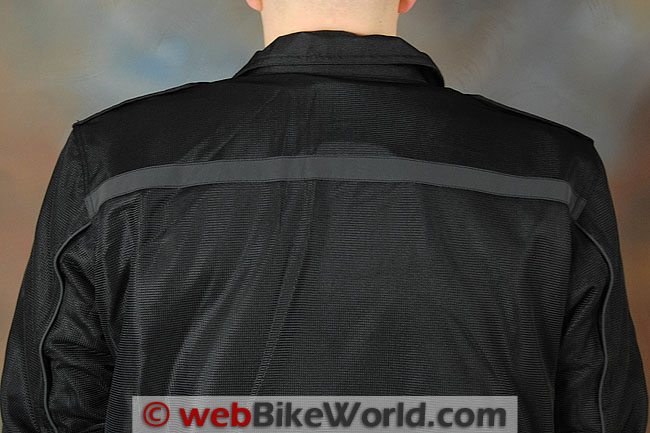 Tourmaster Flex LE Jacket - Upper Rear View With Phoslite Reflective Strip