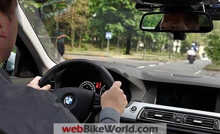 BMW Left Turn Assistant Driver View