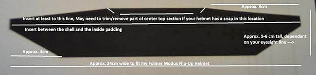 Sun Blocker Dimensions