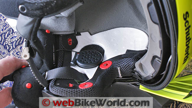 UClear HBC 100 Mounted in a SCHUBERTH C3 Helmet
